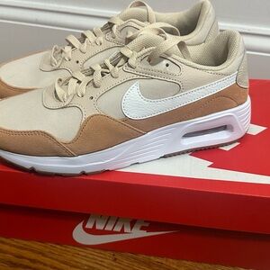 Nike Beige and White Sneakers